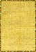 Machine Washable Abstract Yellow Modern Rug, wshabs3404yw