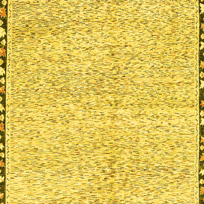 Machine Washable Abstract Yellow Modern Rug, wshabs3404yw