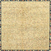 Square Abstract Sun Yellow Modern Rug, abs3404