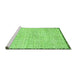 Sideview of Machine Washable Abstract Green Modern Area Rugs, wshabs3404grn