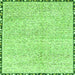 Square Abstract Green Modern Rug, abs3404grn
