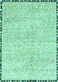 Abstract Turquoise Modern Rug, abs3404turq