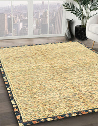 Abstract Sun Yellow Modern Rug, abs3404