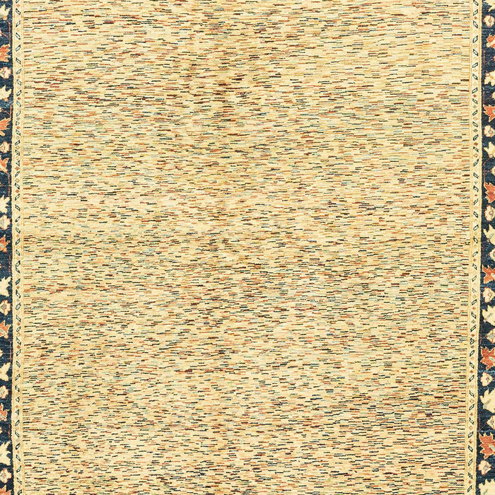 Machine Washable Abstract Sun Yellow Rug, wshabs3404