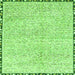 Square Machine Washable Abstract Green Modern Area Rugs, wshabs3404grn