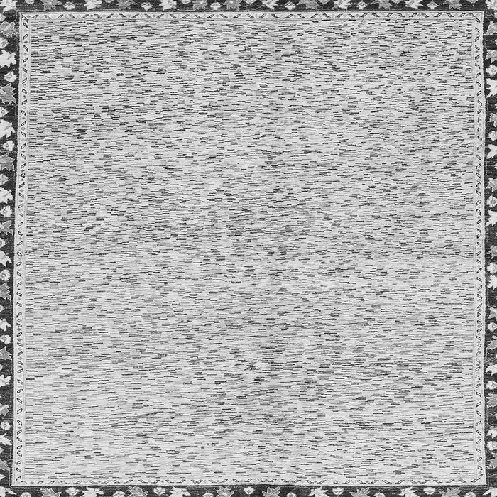 Square Abstract Gray Modern Rug, abs3404gry