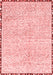 Abstract Red Modern Area Rugs
