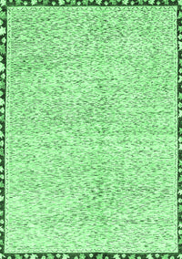 Abstract Emerald Green Modern Rug, abs3404emgrn