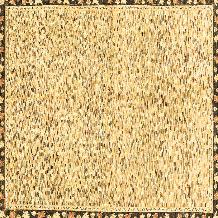 Square Abstract Brown Modern Rug, abs3404brn