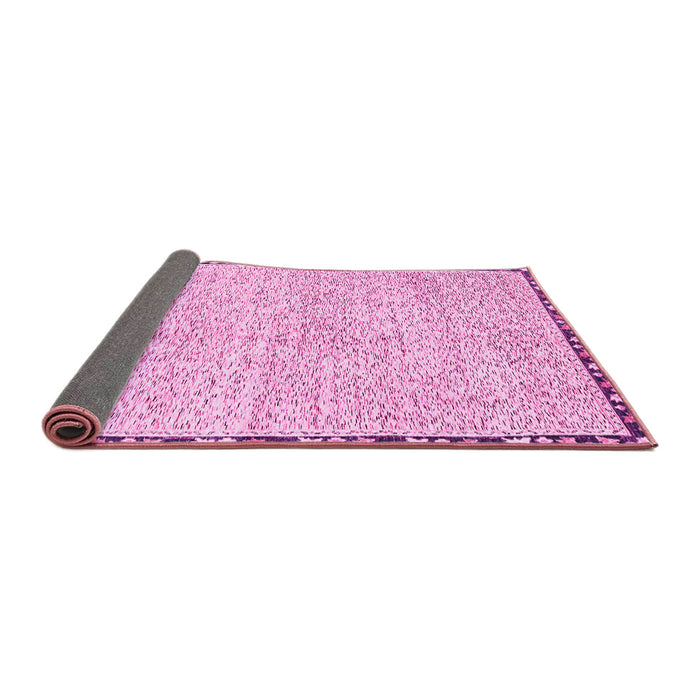 Sideview of Abstract Pink Modern Rug, abs3404pnk