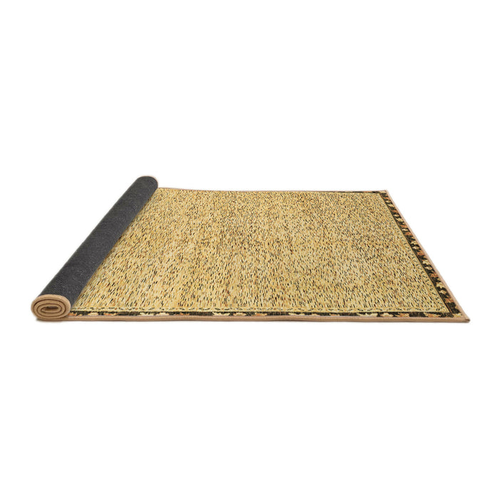 Sideview of Abstract Brown Modern Rug, abs3404brn