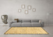 Machine Washable Abstract Brown Modern Rug in a Living Room,, wshabs3404brn