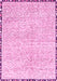 Machine Washable Abstract Pink Modern Rug, wshabs3404pnk