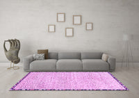 Machine Washable Abstract Purple Modern Rug, wshabs3404pur