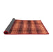 Sideview of Abstract Bright Orange Modern Rug, abs3405