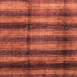 Square Abstract Bright Orange Modern Rug, abs3405