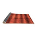 Sideview of Abstract Orange Modern Rug, abs3405org