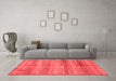 Modern Red Washable Rugs