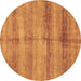 Round Abstract Brown Modern Rug, abs3406brn