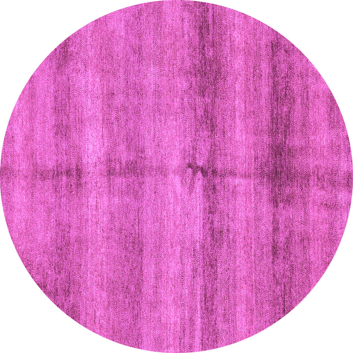 Round Machine Washable Abstract Purple Modern Area Rugs, wshabs3406pur
