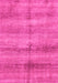 Machine Washable Abstract Pink Modern Rug, wshabs3406pnk