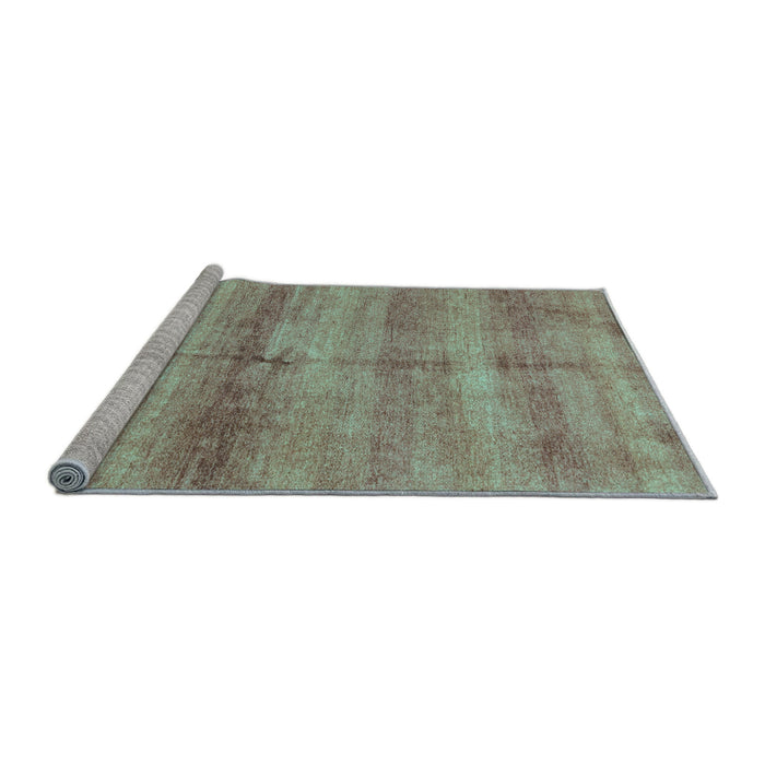 Sideview of Machine Washable Abstract Light Blue Modern Rug, wshabs3406lblu