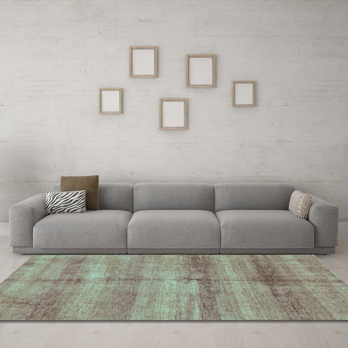 Machine Washable Abstract Light Blue Modern Rug in a Living Room, wshabs3406lblu