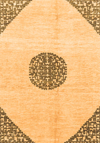 Abstract Orange Modern Rug, abs3407org