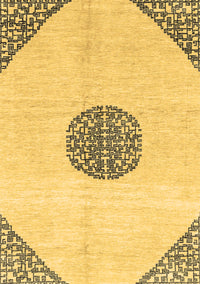 Abstract Brown Modern Rug, abs3407brn