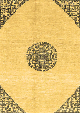 Abstract Brown Modern Rug, abs3407brn