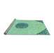 Sideview of Machine Washable Abstract Light Blue Modern Rug, wshabs3407lblu