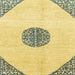 Square Abstract Bold Yellow Modern Rug, abs3407