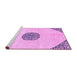 Sideview of Machine Washable Abstract Purple Modern Area Rugs, wshabs3407pur