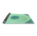 Sideview of Abstract Light Blue Modern Rug, abs3407lblu