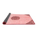 Abstract Red Modern Area Rugs