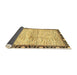 Sideview of Abstract Bold Yellow Modern Rug, abs3408