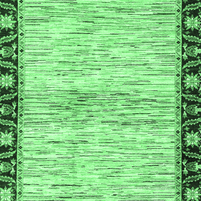 Machine Washable Abstract Emerald Green Modern Area Rugs, wshabs3408emgrn