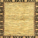 Square Abstract Bold Yellow Modern Rug, abs3408