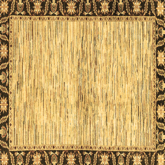 Square Abstract Brown Modern Rug, abs3408brn
