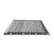 Sideview of Machine Washable Abstract Gray Modern Rug, wshabs3408gry