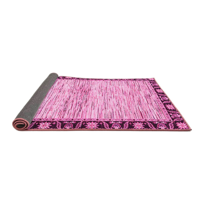 Sideview of Abstract Pink Modern Rug, abs3408pnk