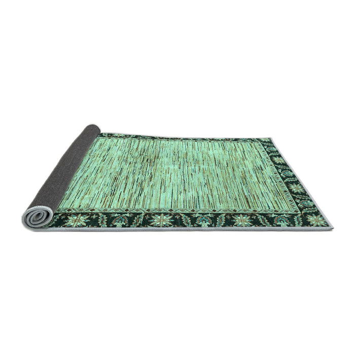 Sideview of Abstract Light Blue Modern Rug, abs3408lblu
