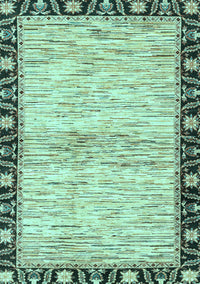 Abstract Light Blue Modern Rug, abs3408lblu