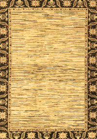 Abstract Brown Modern Rug, abs3408brn