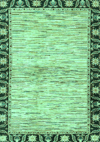 Abstract Turquoise Modern Rug, abs3408turq