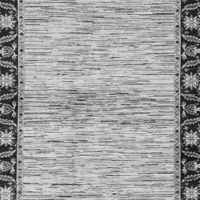 Machine Washable Abstract Gray Modern Rug, wshabs3408gry