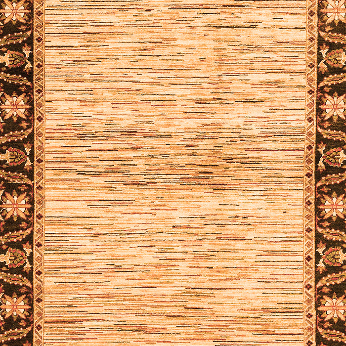 Machine Washable Abstract Orange Modern Area Rugs, wshabs3408org