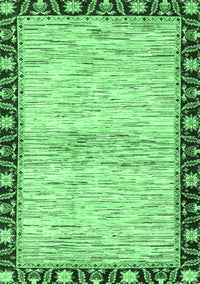 Abstract Emerald Green Modern Rug, abs3408emgrn