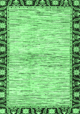 Abstract Emerald Green Modern Rug, abs3408emgrn