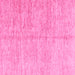 Square Machine Washable Abstract Pink Modern Rug, wshabs3409pnk